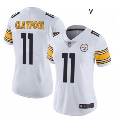 Women Nike Steelers 11 Chase Claypool White Vapor Limited Stitched NFL Jersey Women Nike Steelers 11 Chase Claypool White Vapor Limited Stitched NFL Jersey