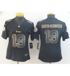 Women Nike Steelers 19 JuJu Smith Schuster Black Gold Vapor Untouchable Limited Jersey Women Nike Steelers 19 JuJu Smith Schuster Black Gold Vapor Untouchable Limited Jersey