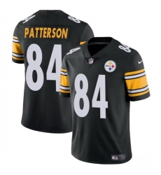 Women Pittsburgh Steelers 84 Cordarrelle Patterson Black Vapor Stitched Football Jersey Women Pittsburgh Steelers 84 Cordarrelle Patterson Black Vapor Stitched Football Jersey