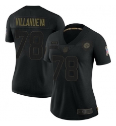 Women Pittsburgh Steelers Alejandro Villanueva Black Limited 2020 Salute To Service Jersey Women Pittsburgh Steelers Alejandro Villanueva Black Limited 2020 Salute To Service Jersey
