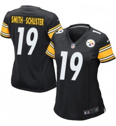 Womens Nike Pittsburgh Steelers 19 JuJu Smith Schuster Game Black Team Color NFL Jersey Womens Nike Pittsburgh Steelers 19 JuJu Smith Schuster Game Black Team Color NFL Jersey