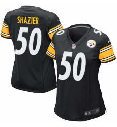Womens Nike Pittsburgh Steelers 50 Ryan Shazier Game Black Team Color NFL Jersey Womens Nike Pittsburgh Steelers 50 Ryan Shazier Game Black Team Color NFL Jersey
