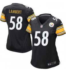Womens Nike Pittsburgh Steelers 58 Jack Lambert Game Black Team Color NFL Jersey Womens Nike Pittsburgh Steelers 58 Jack Lambert Game Black Team Color NFL Jersey