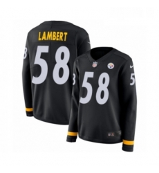 Womens Nike Pittsburgh Steelers 58 Jack Lambert Limited Black Therma Long Sleeve NFL Jersey Womens Nike Pittsburgh Steelers 58 Jack Lambert Limited Black Therma Long Sleeve NFL Jersey