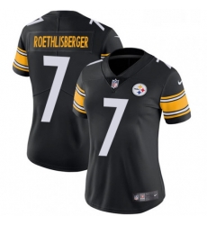 Womens Nike Pittsburgh Steelers 7 Ben Roethlisberger Black Team Color Vapor Untouchable Limited Player NFL Jersey Womens Nike Pittsburgh Steelers 7 Ben Roethlisberger Black Team Color Vapor Untouchable Limited Player NFL Jersey