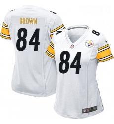 Womens Nike Pittsburgh Steelers 84 Antonio Brown Game White NFL Jersey Womens Nike Pittsburgh Steelers 84 Antonio Brown Game White NFL Jersey
