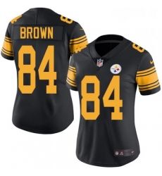 Womens Nike Pittsburgh Steelers 84 Antonio Brown Limited Black Rush Vapor Untouchable NFL Jersey Womens Nike Pittsburgh Steelers 84 Antonio Brown Limited Black Rush Vapor Untouchable NFL Jersey