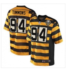 Youth NEW Pittsburgh Steelers #94 Lawrence Timmons Black Yellow Alternate Stitched NFL Elite Jersey Youth NEW Pittsburgh Steelers #94 Lawrence Timmons Black Yellow Alternate Stitched NFL Elite Jersey