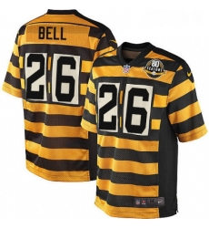 Youth Nike Pittsburgh Steelers 26 LeVeon Bell Elite YellowBlack Alternate 80TH Anniversary Throwback NFL Jersey Youth Nike Pittsburgh Steelers 26 LeVeon Bell Elite YellowBlack Alternate 80TH Anniversary Throwback NFL Jersey