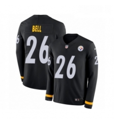 Youth Nike Pittsburgh Steelers 26 LeVeon Bell Limited Black Therma Long Sleeve NFL Jerse Youth Nike Pittsburgh Steelers 26 LeVeon Bell Limited Black Therma Long Sleeve NFL Jerse