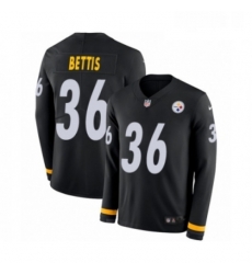 Youth Nike Pittsburgh Steelers 36 Jerome Bettis Limited Black Therma Long Sleeve NFL Jersey Youth Nike Pittsburgh Steelers 36 Jerome Bettis Limited Black Therma Long Sleeve NFL Jersey