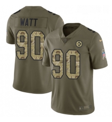 Youth Nike Pittsburgh Steelers 90 T J Watt Limited OliveCamo 2017 Salute to Service NFL Jersey Youth Nike Pittsburgh Steelers 90 T J Watt Limited OliveCamo 2017 Salute to Service NFL Jersey