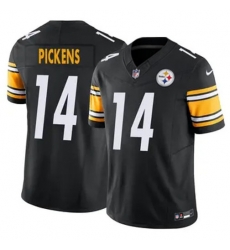 Youth Pittsburgh Steelers 14 George Pickens Black Vapor Untouchable Limited Stitched Jersey Youth Pittsburgh Steelers 14 George Pickens Black Vapor Untouchable Limited Stitched Jersey