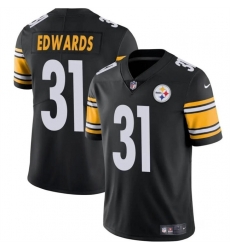 Youth Pittsburgh Steelers 31 Daijun Edwards Black Vapor Untouchable Limited Stitched Football Jersey Youth Pittsburgh Steelers 31 Daijun Edwards Black Vapor Untouchable Limited Stitched Football Jersey