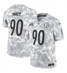 Youth Pittsburgh Steelers 90 T J Watt 2024 F U S E Arctic Camo Salute To Service Limited Stitched Football Jersey Youth Pittsburgh Steelers 90 T J Watt 2024 F U S E Arctic Camo Salute To Service Limited Stitched Football Jersey