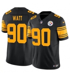 Youth Pittsburgh Steelers 90 T J Watt Rush 2023 F U S E Vapor Untouchable Limited Stitched Jersey Youth Pittsburgh Steelers 90 T J Watt Rush 2023 F U S E Vapor Untouchable Limited Stitched Jersey