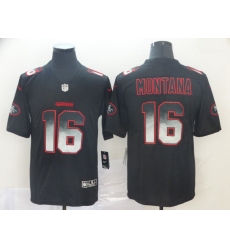 49ers 16 Joe Montana Black Arch Smoke Vapor Untouchable Limited Jersey 49ers 16 Joe Montana Black Arch Smoke Vapor Untouchable Limited Jersey