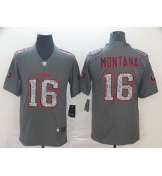 49ers 16 Joe Montana Gray Camo Vapor Untouchable Limited Jersey 49ers 16 Joe Montana Gray Camo Vapor Untouchable Limited Jersey