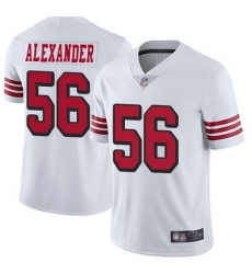 49ers #56 Kwon Alexander White Rush Men Stitched Football Vapor Untouchable Limited Jersey 49ers #56 Kwon Alexander White Rush Men Stitched Football Vapor Untouchable Limited Jersey