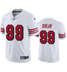 Men Nike 49ers 99 Javon kinlaw Rush Jersey White Men Nike 49ers 99 Javon kinlaw Rush Jersey White