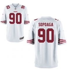 Men Nike 49ers Isaac Sopoaga 90 Stitched White NFL Jersey Men Nike 49ers Isaac Sopoaga 90 Stitched White NFL Jersey