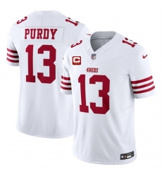 Men San Francisco 49ers 13 Brock Purdy White 2025 F U S E With 3 Star C Patch Vapor Untouchable Limited Stitched Football Jersey Men San Francisco 49ers 13 Brock Purdy White 2025 F U S E With 3 Star C Patch Vapor Untouchable Limited Stitched Football Jersey