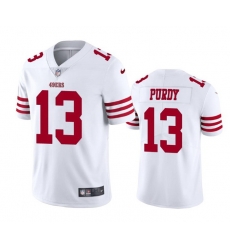 Men San Francisco 49ers 13 Brock Purdy White Vapor Untouchable Limited Stitched Football Jersey Men San Francisco 49ers 13 Brock Purdy White Vapor Untouchable Limited Stitched Football Jersey