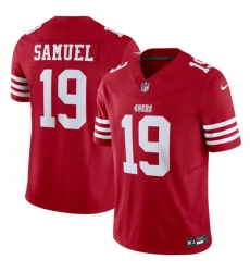 Men San Francisco 49ers 19 Deebo Samuel Red 2023 F U S E Vapor Untouchable Limited Stitched Football Jersey Men San Francisco 49ers 19 Deebo Samuel Red 2023 F U S E Vapor Untouchable Limited Stitched Football Jersey