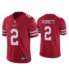 Men San Francisco 49ers 2 Jason Verrett Red Vapor Limited Jersey Men San Francisco 49ers 2 Jason Verrett Red Vapor Limited Jersey