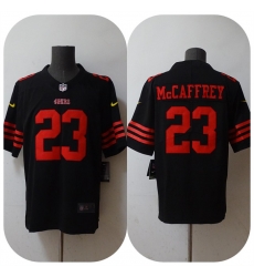 Men San Francisco 49ers 23 Christian McCaffrey 2022 Black Vapor Untouchable Stitched Jersey Men San Francisco 49ers 23 Christian McCaffrey 2022 Black Vapor Untouchable Stitched Jersey