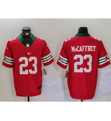 Men San Francisco 49ers 23 Christian McCaffrey Red F U S E Mexico Vapor Limited Stitched Football Jersey Men San Francisco 49ers 23 Christian McCaffrey Red F U S E Mexico Vapor Limited Stitched Football Jersey