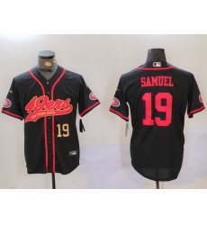 Men San Francisco 49ers 2319 Deebo Samuel Black With Patch Cool Base Stitched Baseball Jersey Men San Francisco 49ers 2319 Deebo Samuel Black With Patch Cool Base Stitched Baseball Jersey