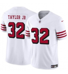 Men San Francisco 49ers 32 Patrick Taylor Jr New White 2024 F U S E Vapor Untouchable Limited Stitched Football Jersey Men San Francisco 49ers 32 Patrick Taylor Jr New White 2024 F U S E Vapor Untouchable Limited Stitched Football Jersey