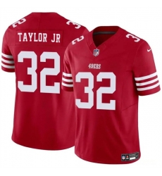 Men San Francisco 49ers 32 Patrick Taylor Jr Red 2024 F U S E Vapor Untouchable Limited Stitched Football Jersey Men San Francisco 49ers 32 Patrick Taylor Jr Red 2024 F U S E Vapor Untouchable Limited Stitched Football Jersey