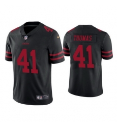 Men San Francisco 49ers 41 Ambry Thomas Black Vapor Limited Jersey Men San Francisco 49ers 41 Ambry Thomas Black Vapor Limited Jersey