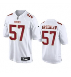 Men San Francisco 49ers 57 Dre Greenlaw White Fashion Vapor Untouchable Limited Stitched Football Jersey Men San Francisco 49ers 57 Dre Greenlaw White Fashion Vapor Untouchable Limited Stitched Football Jersey