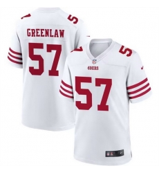 Men San Francisco 49ers 57 Dre Greenlaw White Stitched Game Football Jersey Men San Francisco 49ers 57 Dre Greenlaw White Stitched Game Football Jersey