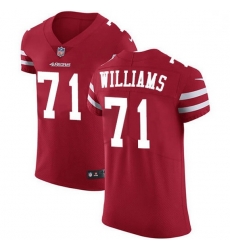 Men San Francisco 49ers 71 Trent Williams Red Team Color Men Stitched NFL Vapor Untouchable Elite Jersey Men San Francisco 49ers 71 Trent Williams Red Team Color Men Stitched NFL Vapor Untouchable Elite Jersey