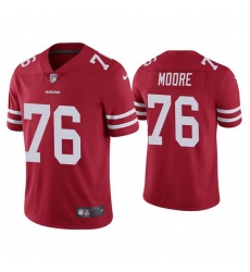 Men San Francisco 49ers 76 Jaylon Moore Red Vapor Limited Jersey Men San Francisco 49ers 76 Jaylon Moore Red Vapor Limited Jersey