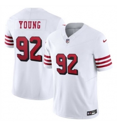 Men San Francisco 49ers 92 Chase Young New White 2023 F U S E Stitched Football Jersey Men San Francisco 49ers 92 Chase Young New White 2023 F U S E Stitched Football Jersey