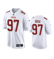 Men San Francisco 49ers 97 Nick Bosa White Fashion Vapor Untouchable Limited Stitched Football Jersey Men San Francisco 49ers 97 Nick Bosa White Fashion Vapor Untouchable Limited Stitched Football Jersey