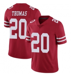 Men Sanfrancisco 49ers #20 Ambry Thomas Red Vapor Limited Jersey Men Sanfrancisco 49ers #20 Ambry Thomas Red Vapor Limited Jersey