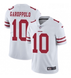 Mens Nike San Francisco 49ers 10 Jimmy Garoppolo White Vapor Untouchable Limited Player NFL Jersey Mens Nike San Francisco 49ers 10 Jimmy Garoppolo White Vapor Untouchable Limited Player NFL Jersey