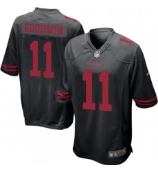 Mens Nike San Francisco 49ers 11 Marquise Goodwin Game Black NFL Jersey Mens Nike San Francisco 49ers 11 Marquise Goodwin Game Black NFL Jersey
