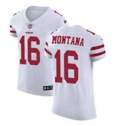 Mens Nike San Francisco 49ers 16 Joe Montana White Vapor Untouchable Elite Player NFL Jersey Mens Nike San Francisco 49ers 16 Joe Montana White Vapor Untouchable Elite Player NFL Jersey