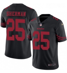 Mens Nike San Francisco 49ers 25 Richard Sherman Limited Black Rush Vapor Untouchable NFL Jersey Mens Nike San Francisco 49ers 25 Richard Sherman Limited Black Rush Vapor Untouchable NFL Jersey
