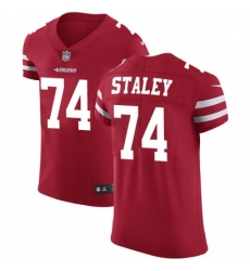 Mens Nike San Francisco 49ers 74 Joe Staley Red Team Color Vapor Untouchable Elite Player NFL Jersey Mens Nike San Francisco 49ers 74 Joe Staley Red Team Color Vapor Untouchable Elite Player NFL Jersey