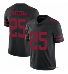 Men's San Francisco 49ers #25 Eli Mitchell Black Vapor Untouchable Limited Jersey Men's San Francisco 49ers #25 Eli Mitchell Black Vapor Untouchable Limited Jersey