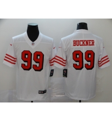 Men's San Francisco 49ers DeForest Buckner 99 White Nike Scarlet Player Limited Jersey Men's San Francisco 49ers DeForest Buckner 99 White Nike Scarlet Player Limited Jersey