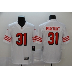 Men's San Francisco 49ers Raheem Mostert 31 White Nike Scarlet Player Limited Jersey Men's San Francisco 49ers Raheem Mostert 31 White Nike Scarlet Player Limited Jersey